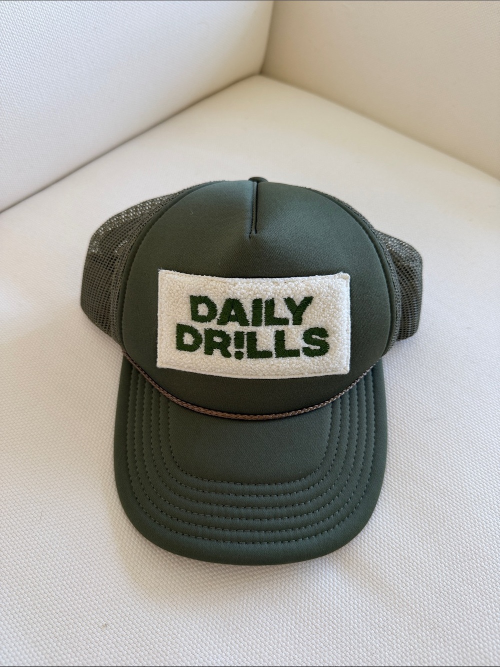 Daily Drills Patch Trucker Hat in DD Green